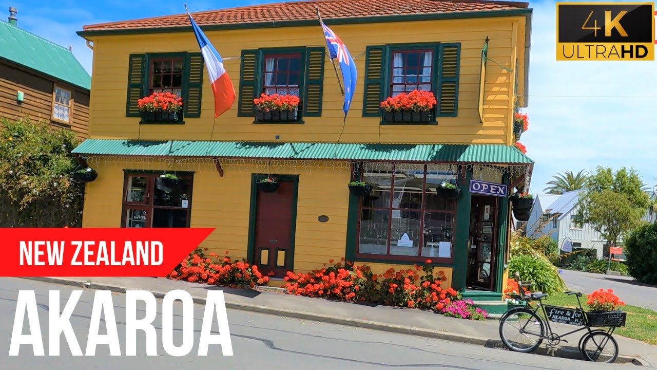 Akaroa, New Zealand | 4K Walking Tour