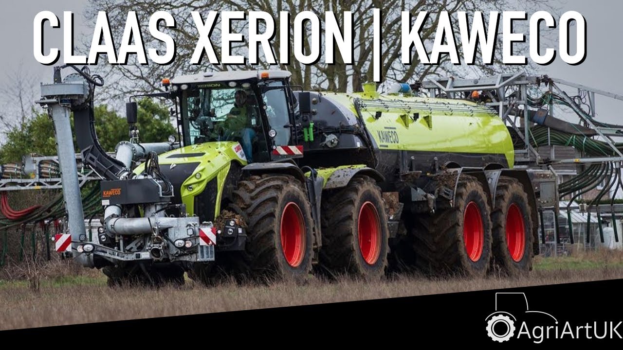 Digestate spreading with CLAAS XERION