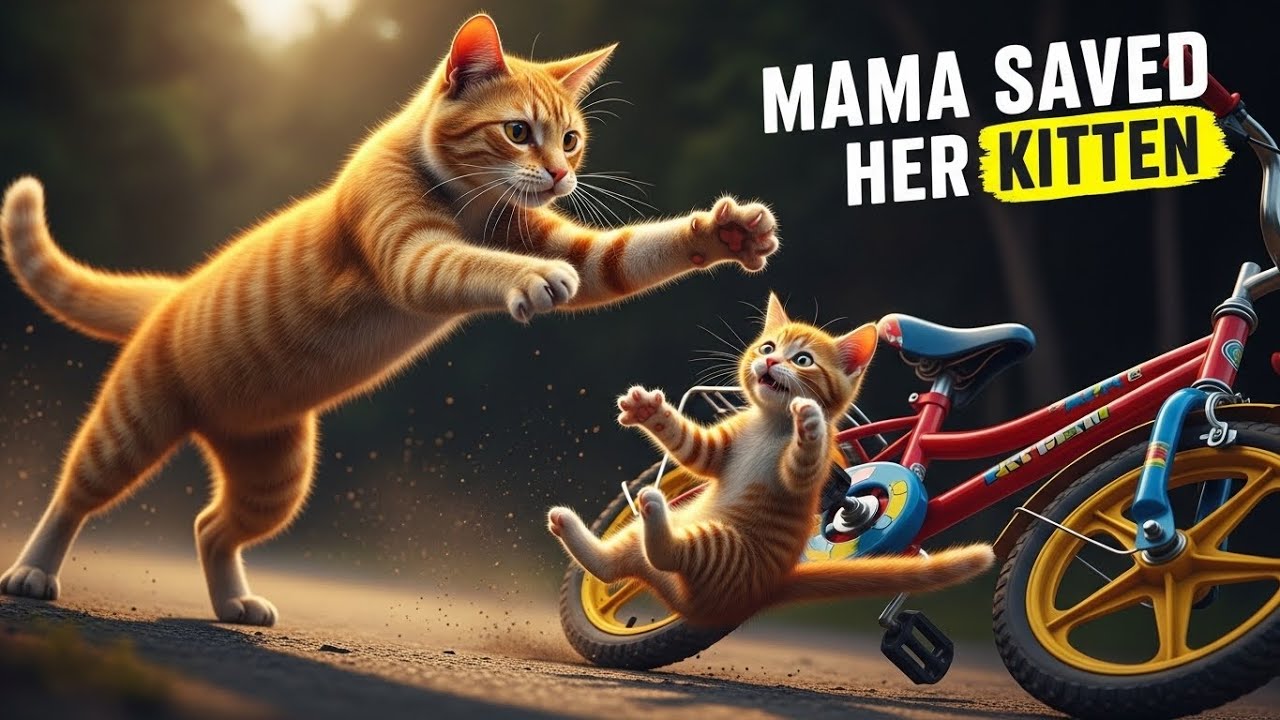 Lost Kitten Survival Story 🚲🐾 | Mother’s Love & Rescue 🐱❤️ | Heartwarming Story