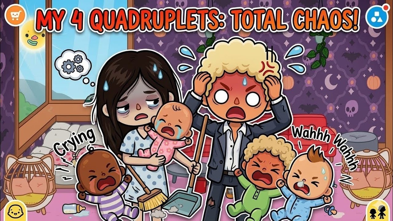Toca Boca: MY WIFE HAD 4 BABIES! I'M LOSING MY MIND! 😱🤯