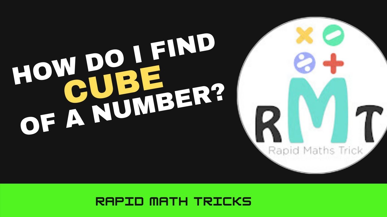 Learn CUBE of any number using formula  | Rapid Math Trick | Vedic Maths