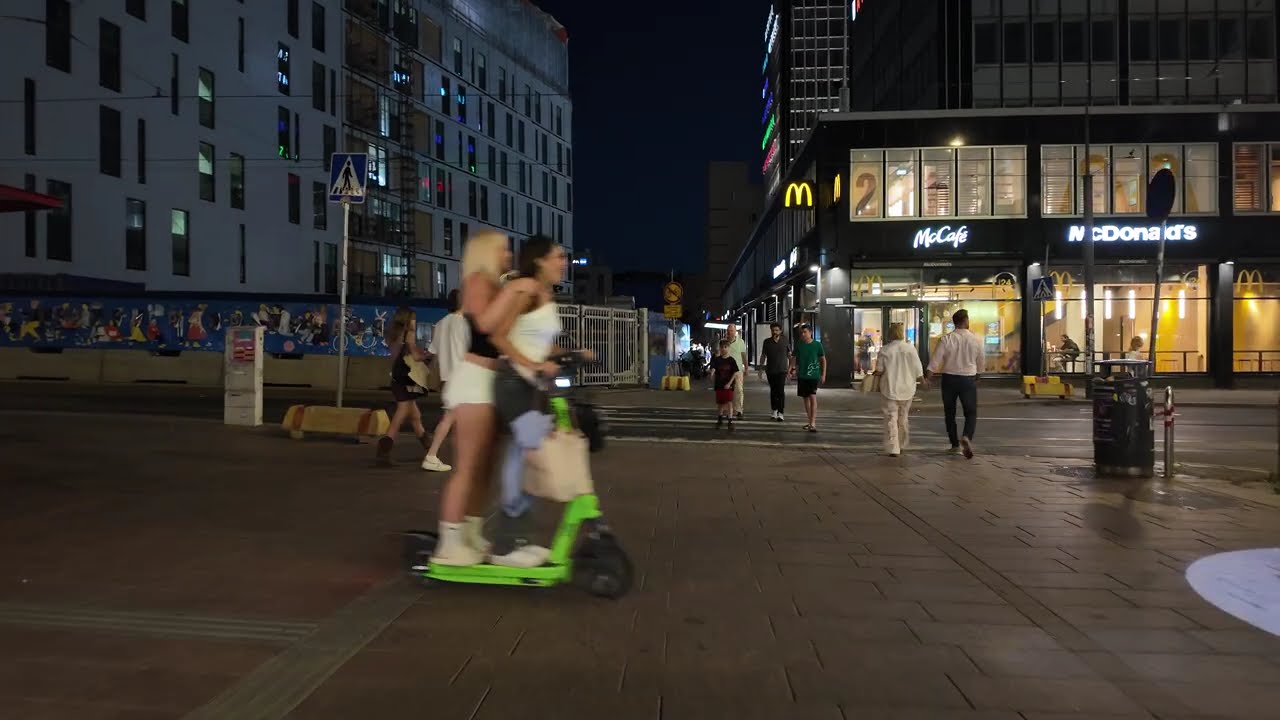 Helsinki Nightlife Tour 🇫🇮 Helsinki Finland 2025 4K