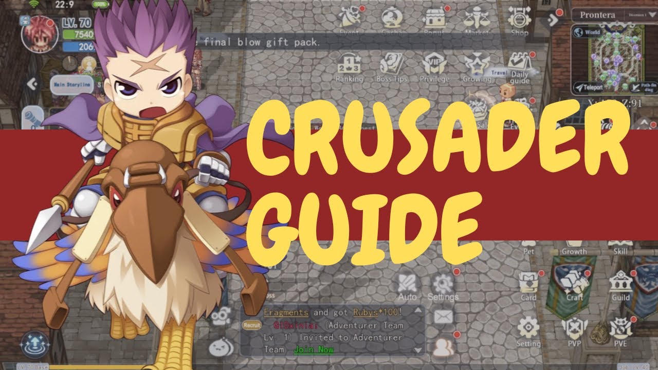 [The Ragnarok] Crusader Guide - Stats/Skills Build
