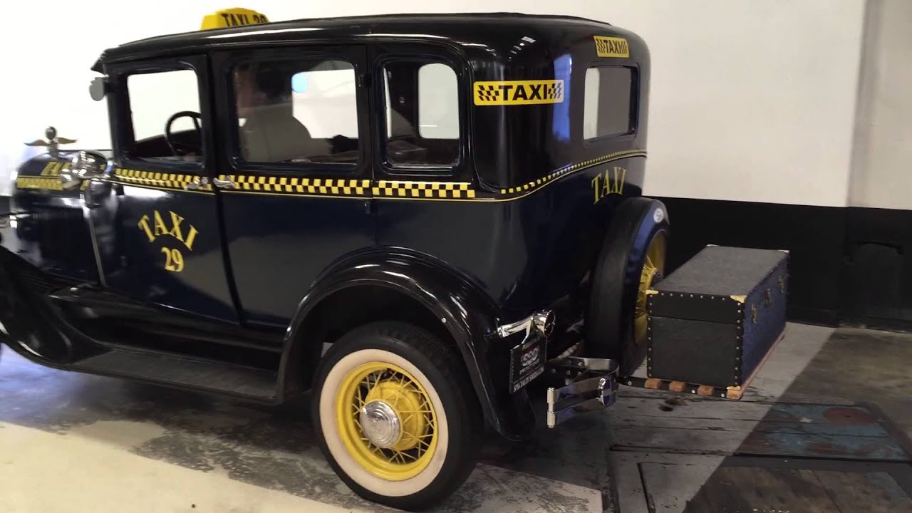 1929 Ford Model A Taxi Cab 4 Door Sedan - P10048