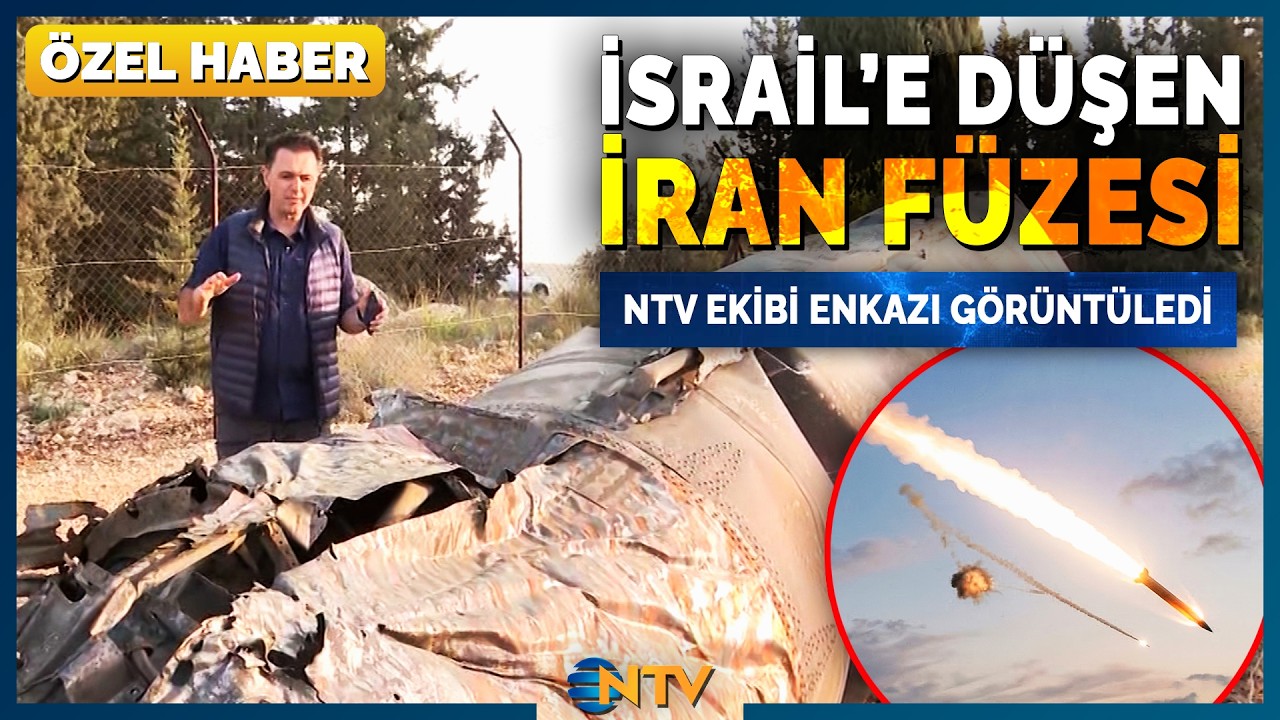 İsrail'e Düşen Dev İran Füzesi! NTV Ekibi Enkazın Bulunduğu Alanda | NTV