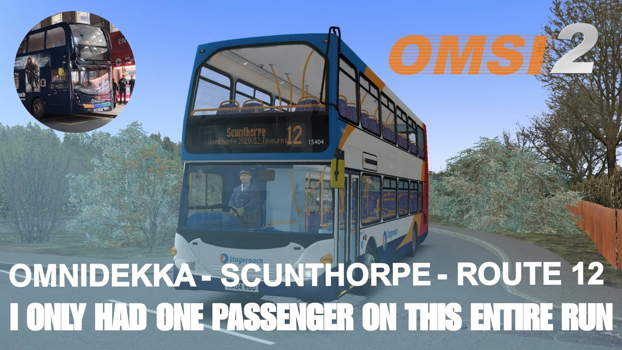 (OMSI 2) Stagecoach midlands Scania N94UD (KX04 RDU - 15404) running the 12 on Scunthorpe 2020.
