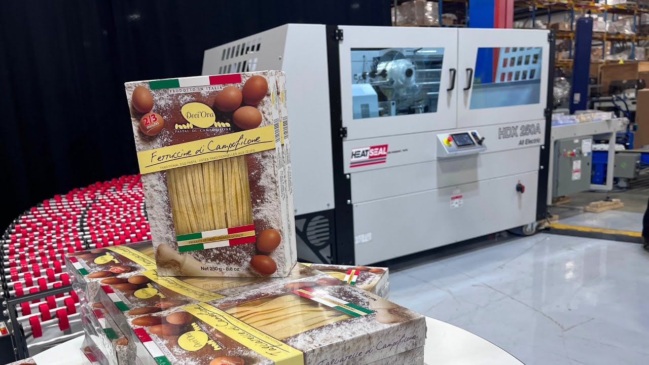 Shrink Wrapping Pasta Twin-Packs with the Heat-Seal HDX-250A Automatic Combo Shrink System