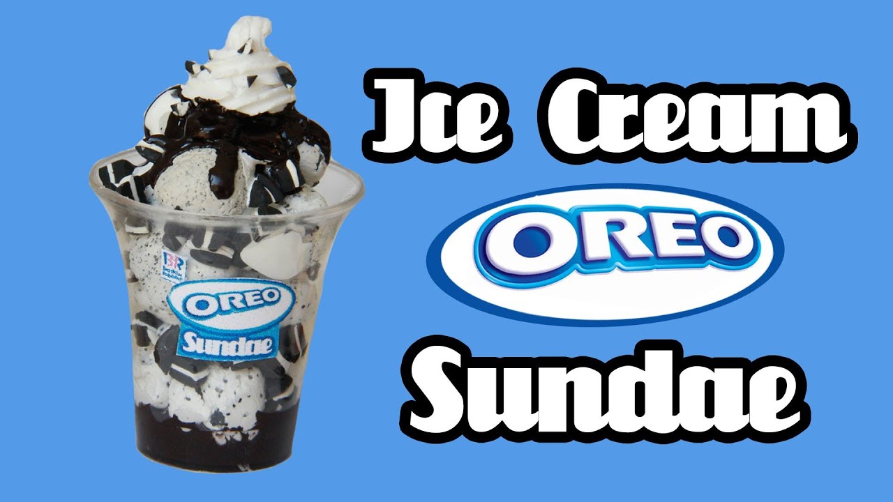 Oreo Ice Cream Sundae - Baskin Robbins - Miniature Clay Tutorial