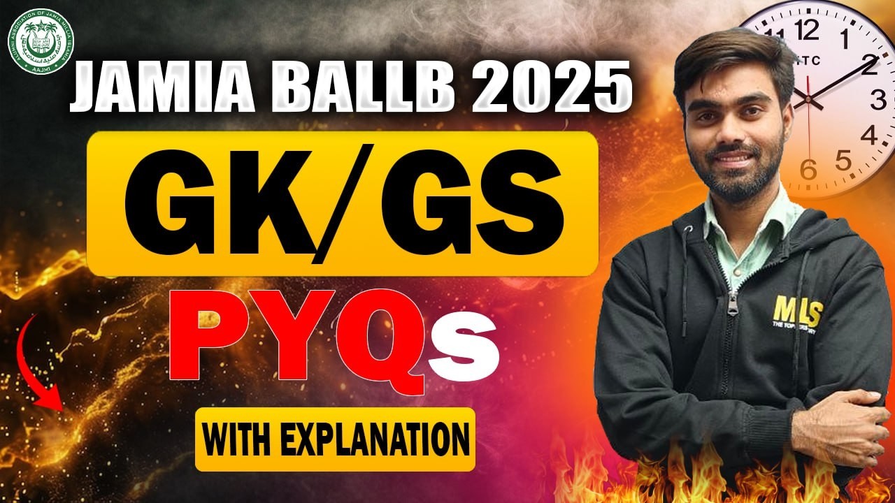 JMI BALLB GK/GS PYQ 2025 | Most Expected Questions for JMI BALLB 2026 | Must Watch Session