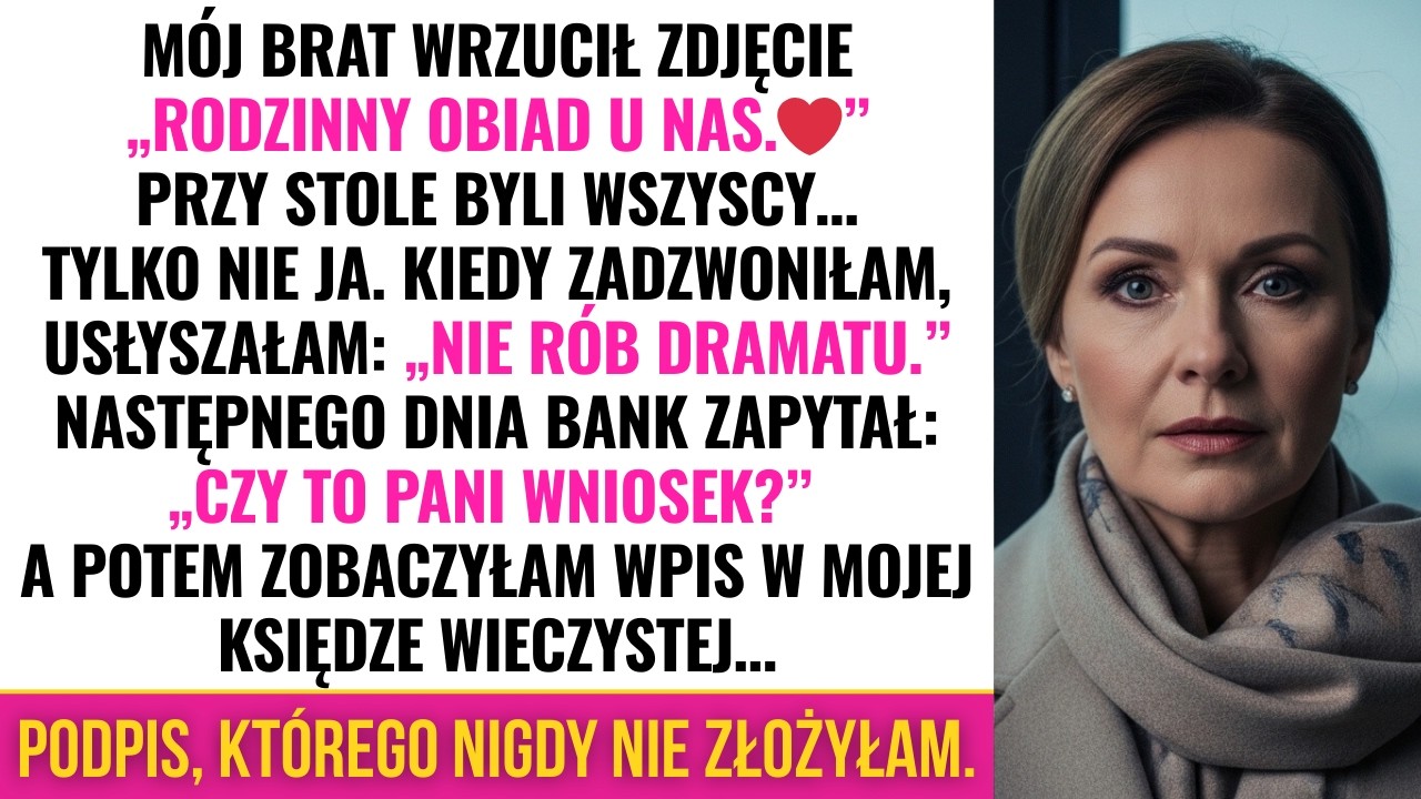 Mój brat wrzucił „Rodzinny obiad”… aż bank zapytał o kredyt na moje nazwisko