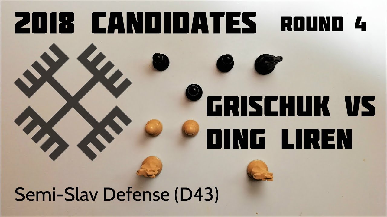 Anti-Moscow Gambit ⎸Grischuk vs Ding Liren ⎸2018 Candidates, Round 4