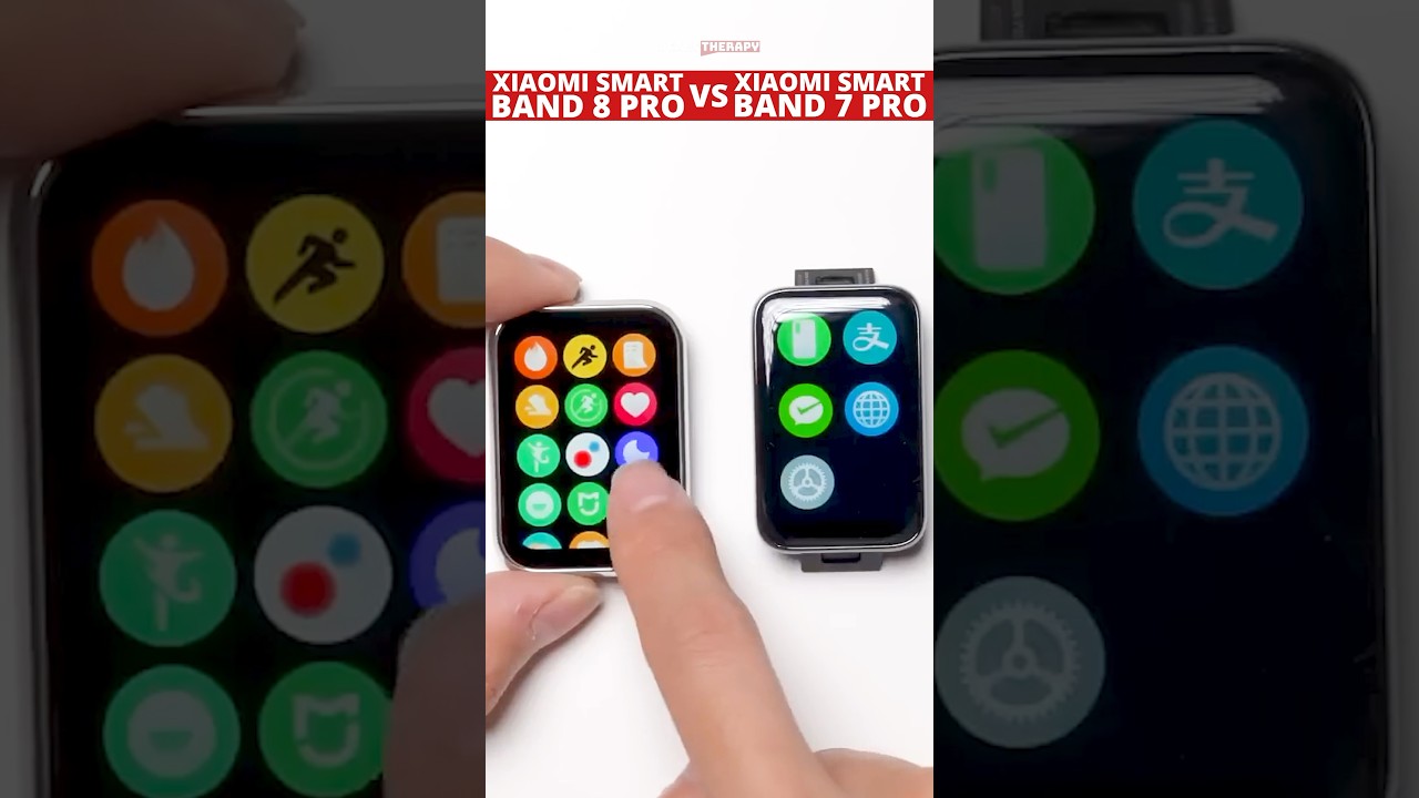 Xiaomi Smart Band 8 Pro 2023 vs Xiaomi Smart Band 7 Pro 2022 #Shorts