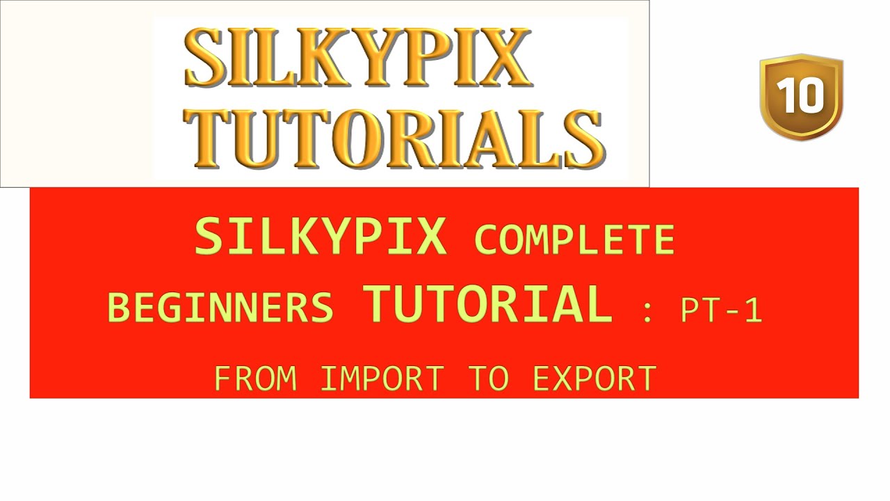 COMPLETE OVERVIEW for beginners : SILKYPIX DEVELOPER STUDIO PRO 10 TUTORIAL. ( See Description)