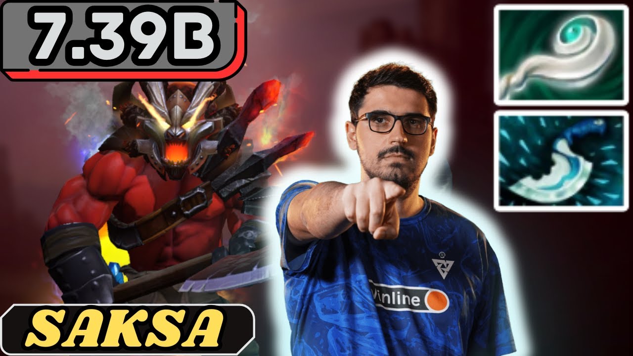 Saksa AXE Soft Support Gameplay Patch 7.39b - Dota 2 Support