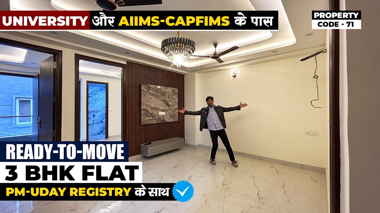 3 BHK Flat South Delhi की Best Location में | Ready-To-Move 3 BHK Flat With Loan & Registry