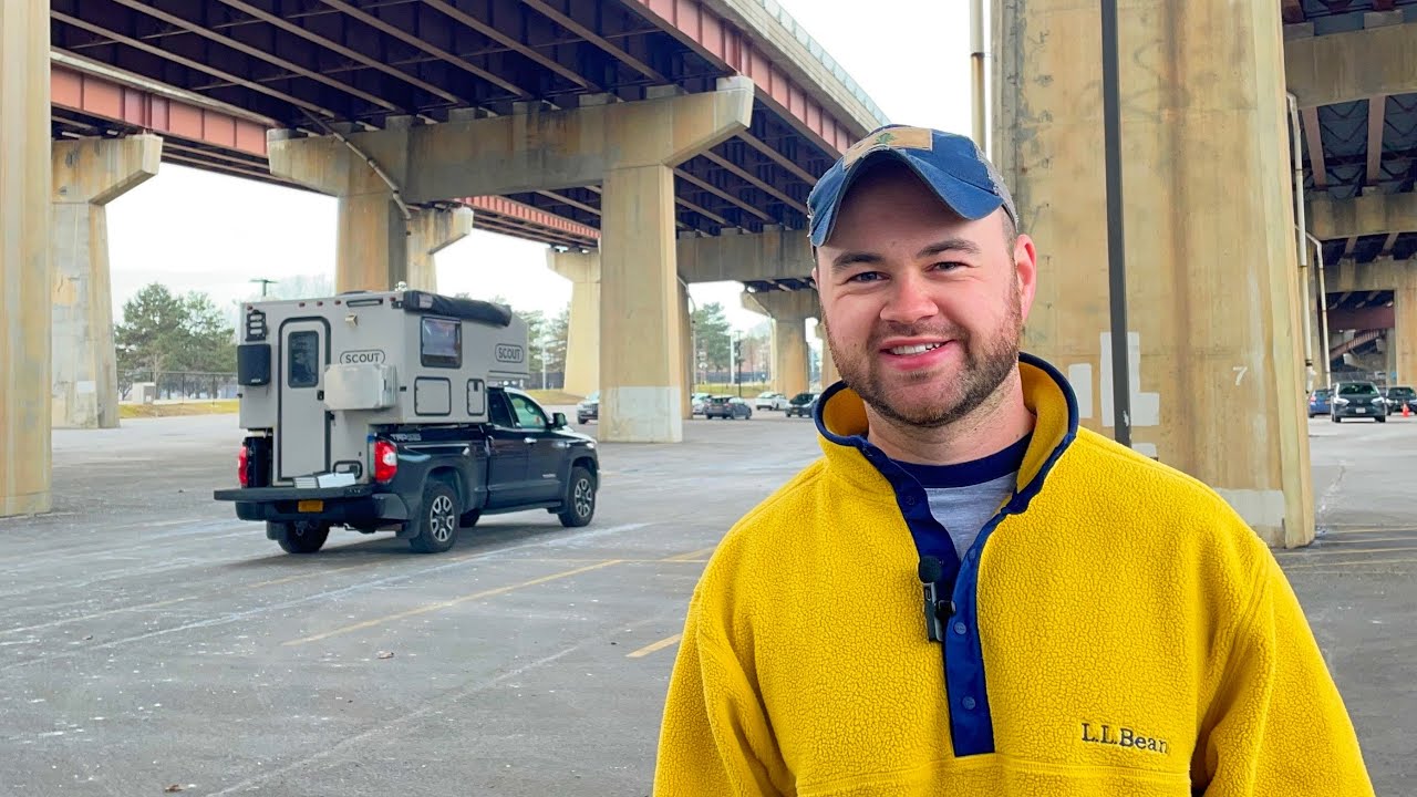 Staying Under a Highway | Downtown Truck Camping