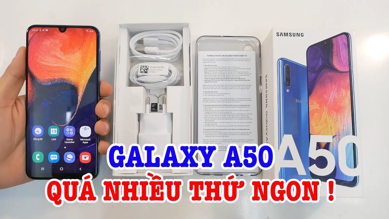 Mở hộp Samsung Galaxy A50 GIÁ RẺ và NHIỀU THỨ NGON hơn Xiaomi?