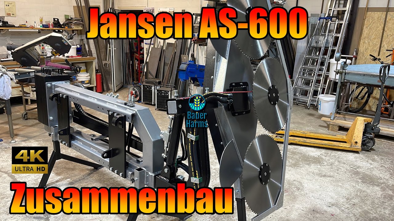Jansen Astsäge Zusammenbau und erste Anpassungen an Bobcat TL470