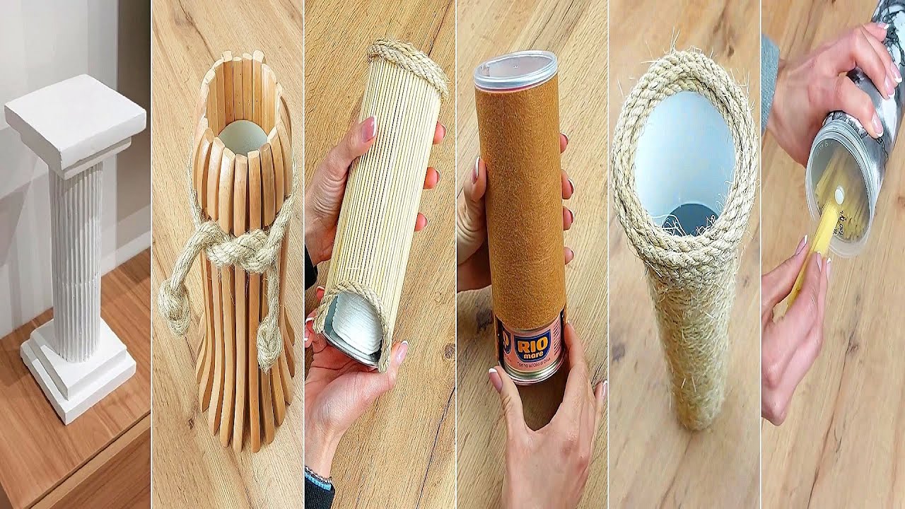 9 Idee per la casa con il riciclo dei tubi di patatine 😊