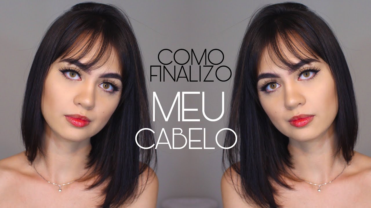 CABELO CURTO COM FRANJA: Como finalizar? | DESDE A LAVAGEM