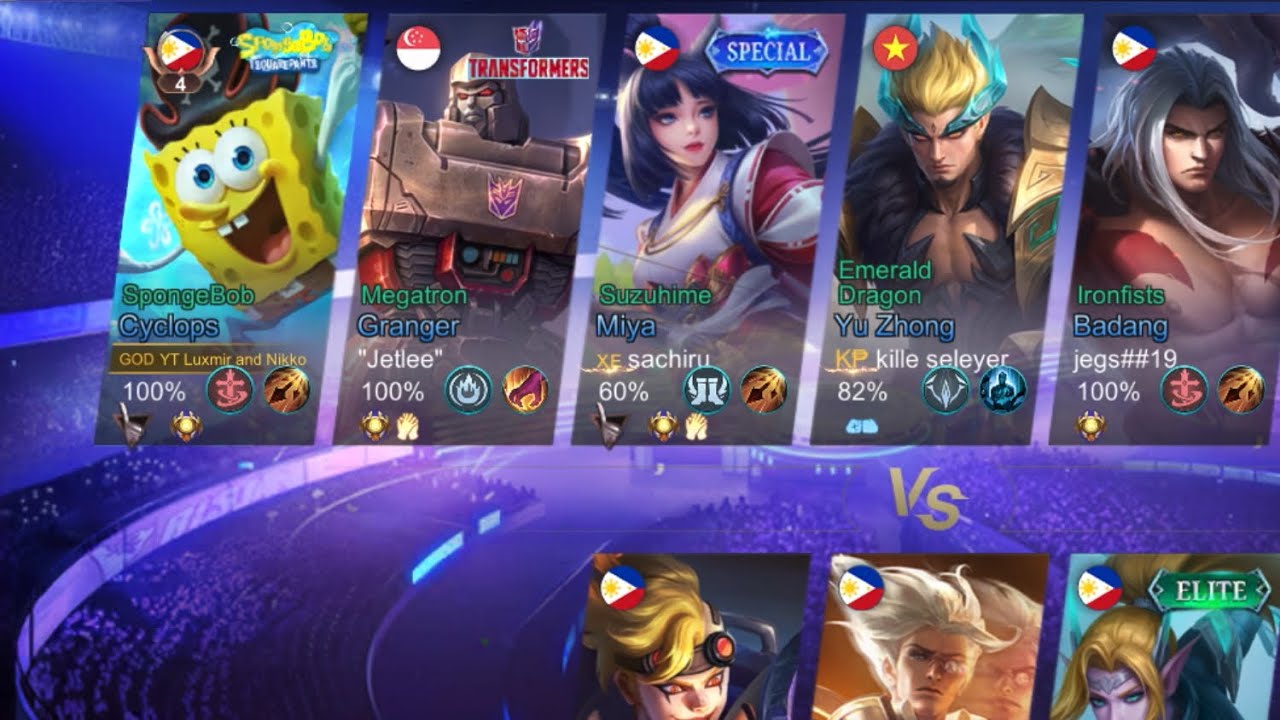 TOP GOD NO. 4 SPONGEBOB SQUAREPANTS | CYCLOPS | MOBILE LEGENDS | VICTORY | 2026 #spongebob 