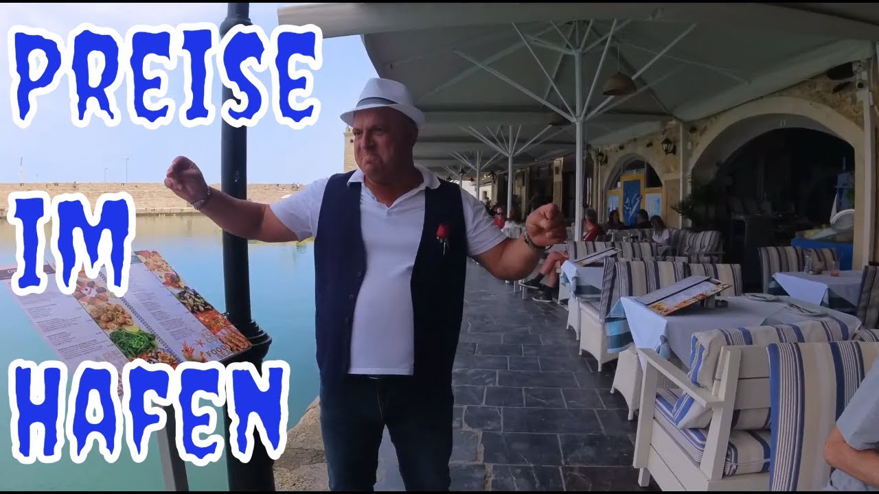 Die Preise im Hafen von Rethymno Kreta #vlog #kreta #reisen