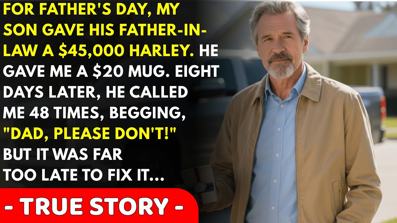 On Father's Day, My Son Gave His Father-In-Law A $45,000 Harley And Gave Me A $20 Mug... True Story