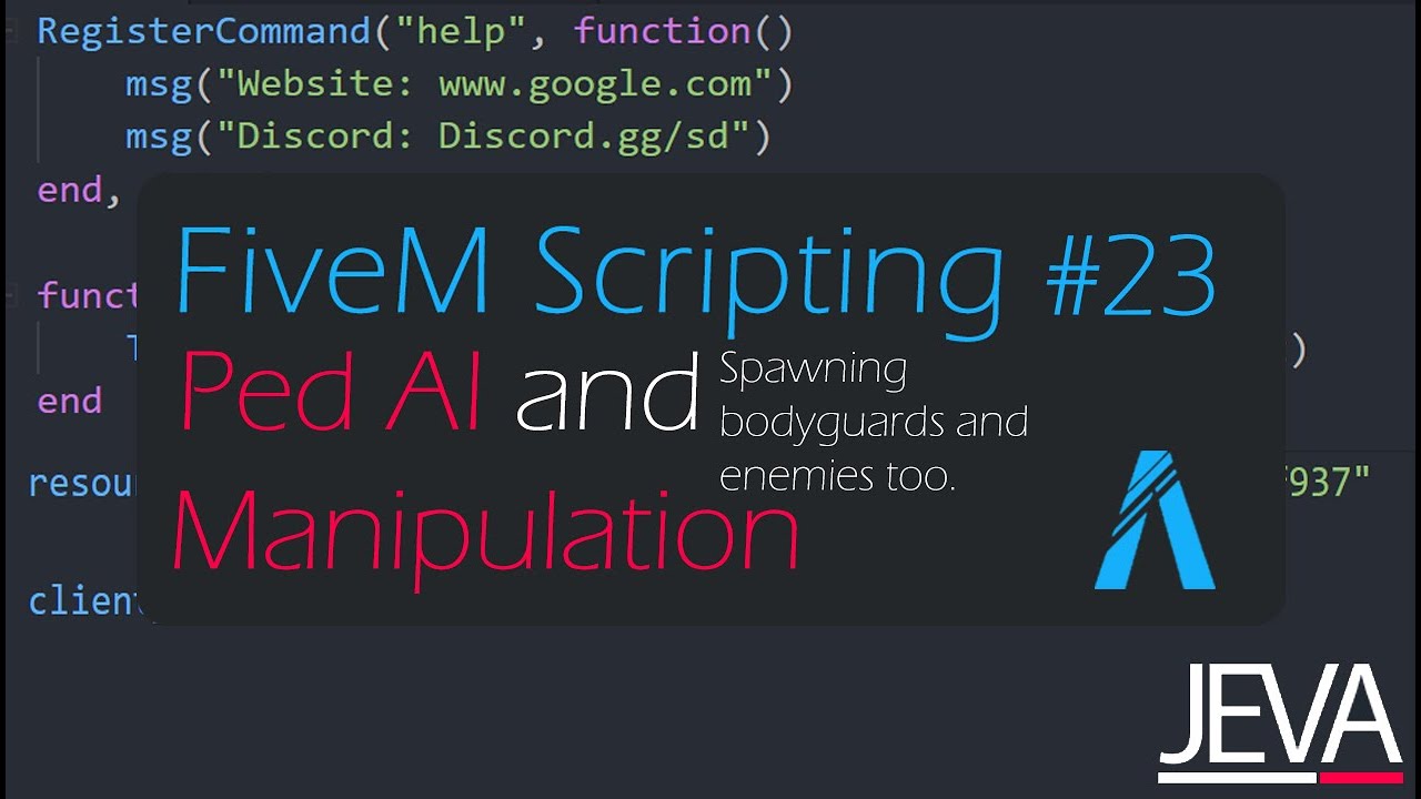 FiveM Scripting 23 — ИИ пешеходов и манипуляции