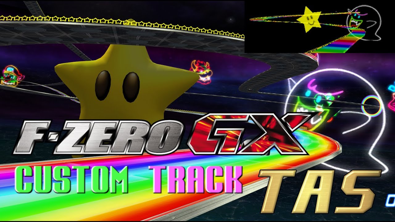 Rainbow Road (N64) - F-ZERO GX Custom Track TAS (54