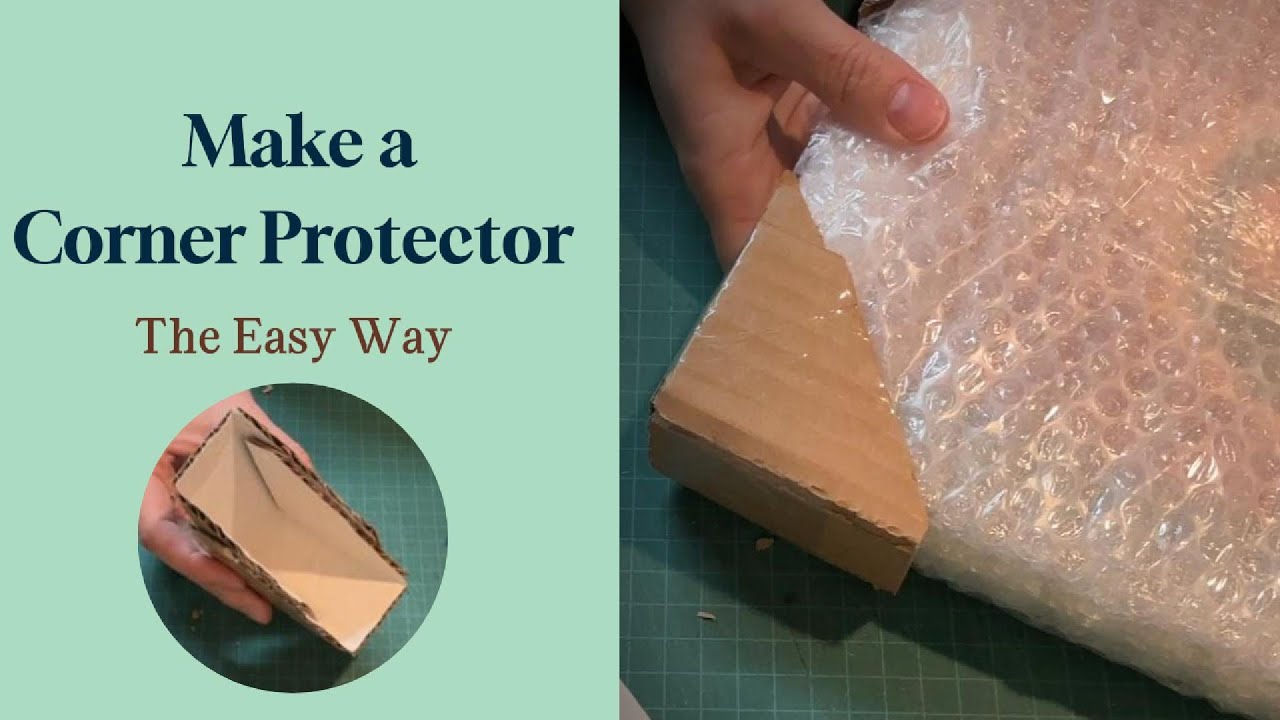 DIY Corner Protectors from Scrap Cardboard | Shipping Tips for Books, Art & Fragile Items
