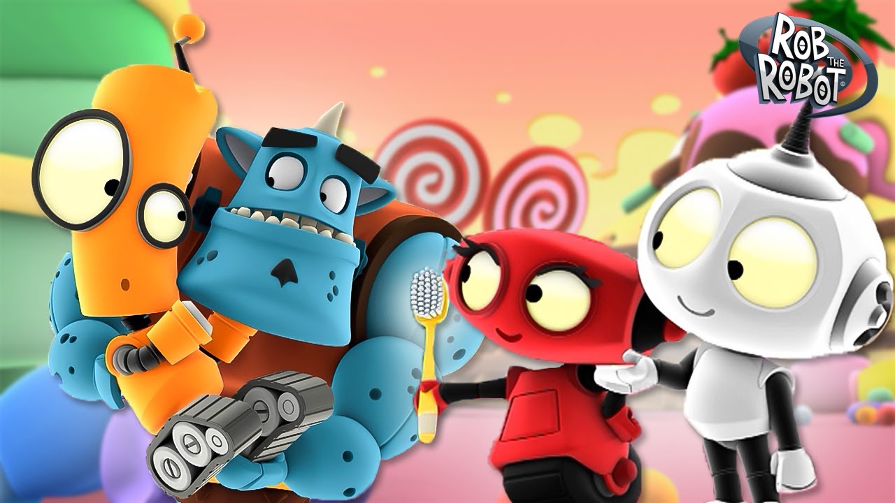 Too Much of a Sweet Thing 🍭🍬 | Rob The Robot | Preschool Learning