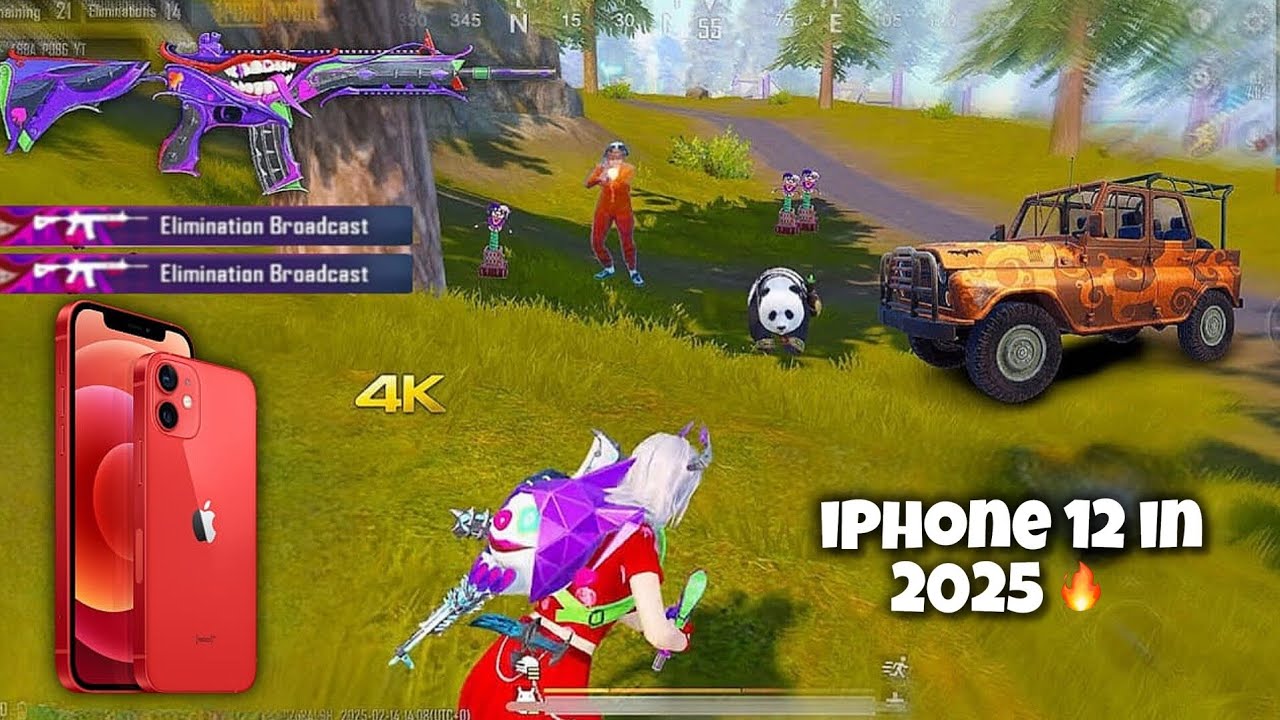 iPhone 12 Pubg test in 2025🔥 iPhone 12 pubg test with screen Recording ios 18.3.1 update 🥰
