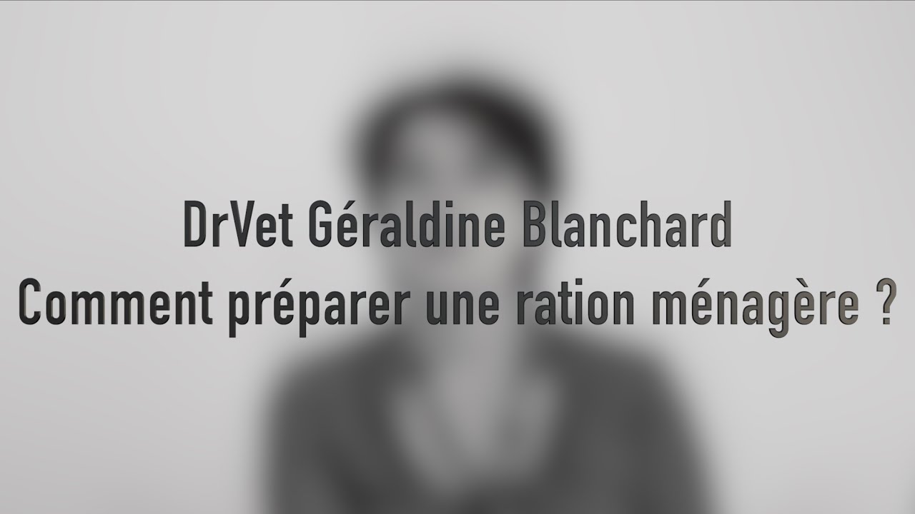 Comment préparer une ration ménagère ?
