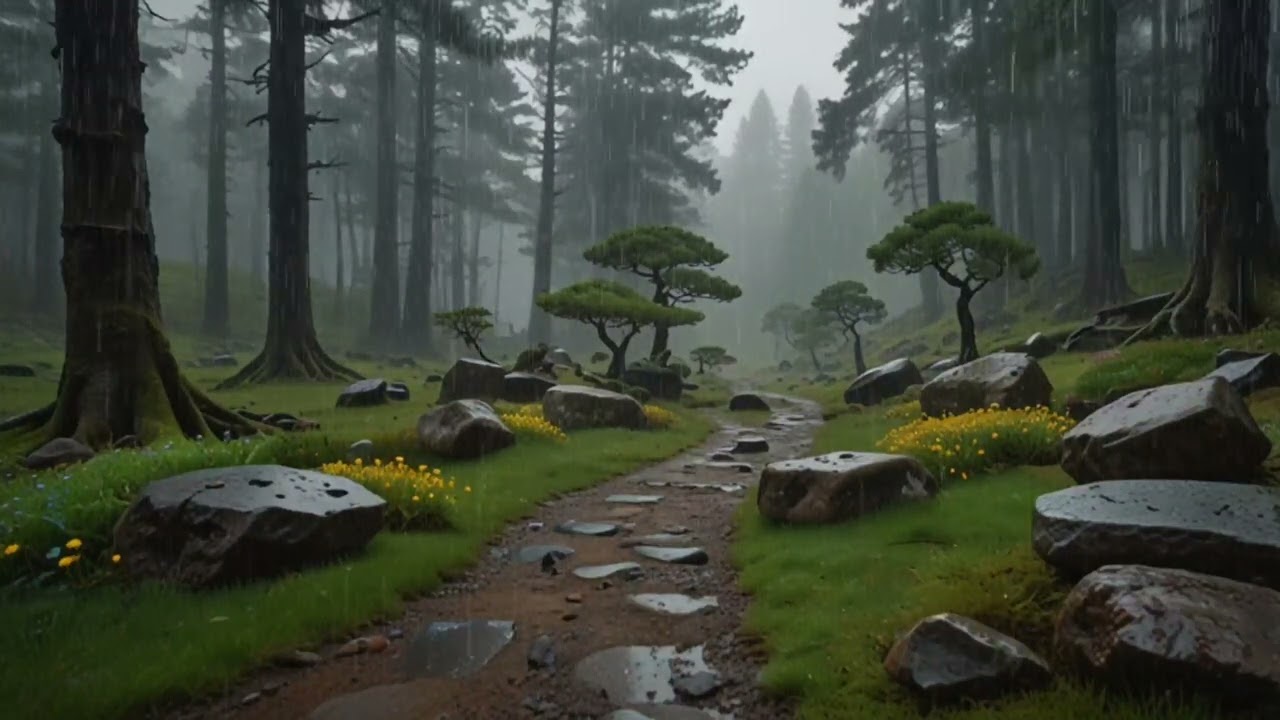 Rejuvenate Your Mind with Piano and Rain Sounds for Meditation