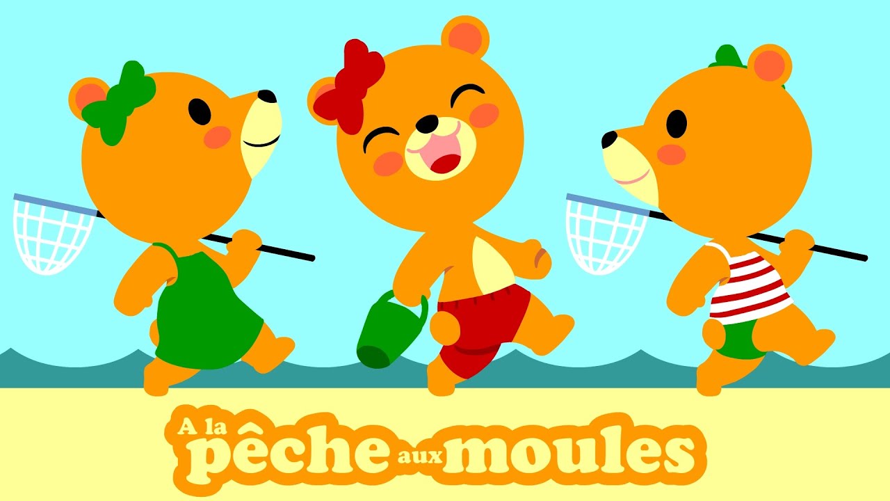 &Agrave; la p&ecirc;che aux moules 🦀 Petites comptines pour b&eacute;b&eacute; avec paroles