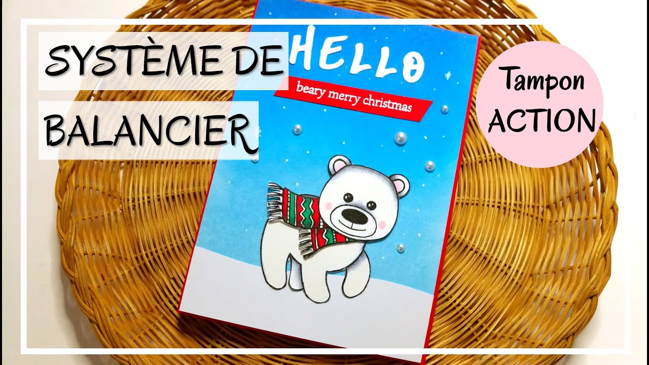 TUTO CARTES INTERACTIVES avec BALANCIER :  2 exemples ! Inloveartshops et tampon ACTION !  DIY Scrap