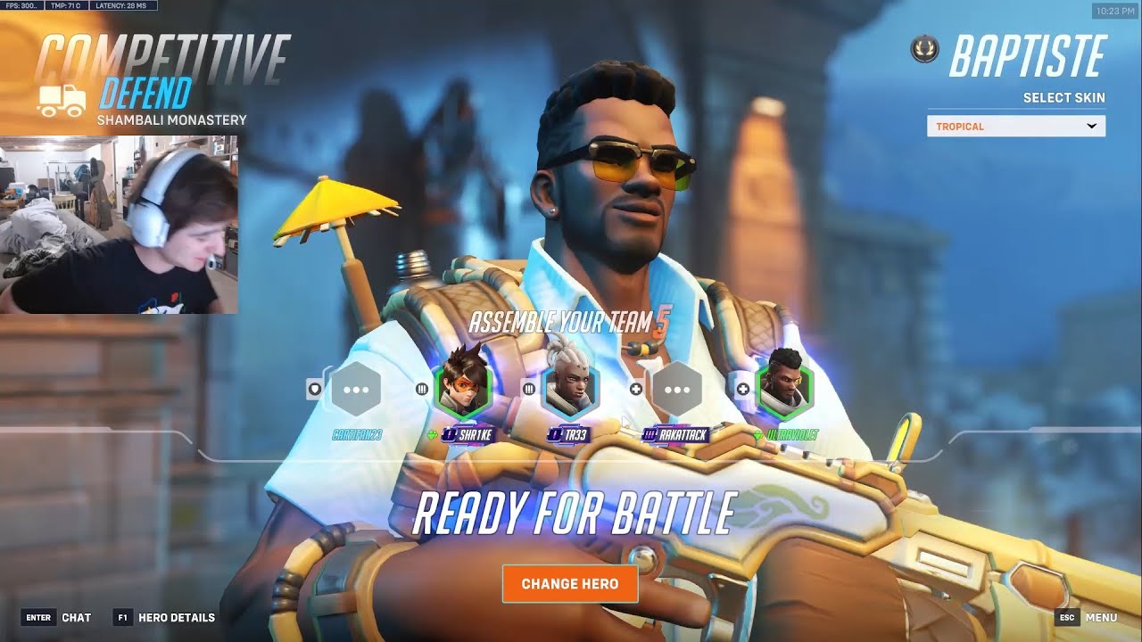 ULTRAVIOLET INSANE BAPTISTE GAMEPLAY OVERWATCH 2 СЕЗОН 16 ТОП-500