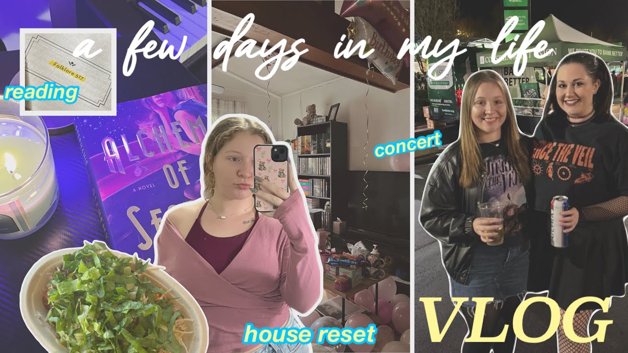 VLOG: spend a few days with me (reading new releases, house reset & PTV concert) 