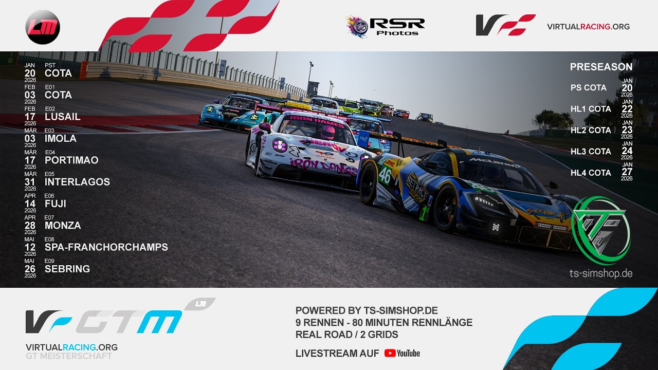 Le Mans Ultimate | GTM 2026-I | Grid 1 | E04 @ Portimao - VirtualRacing.org
