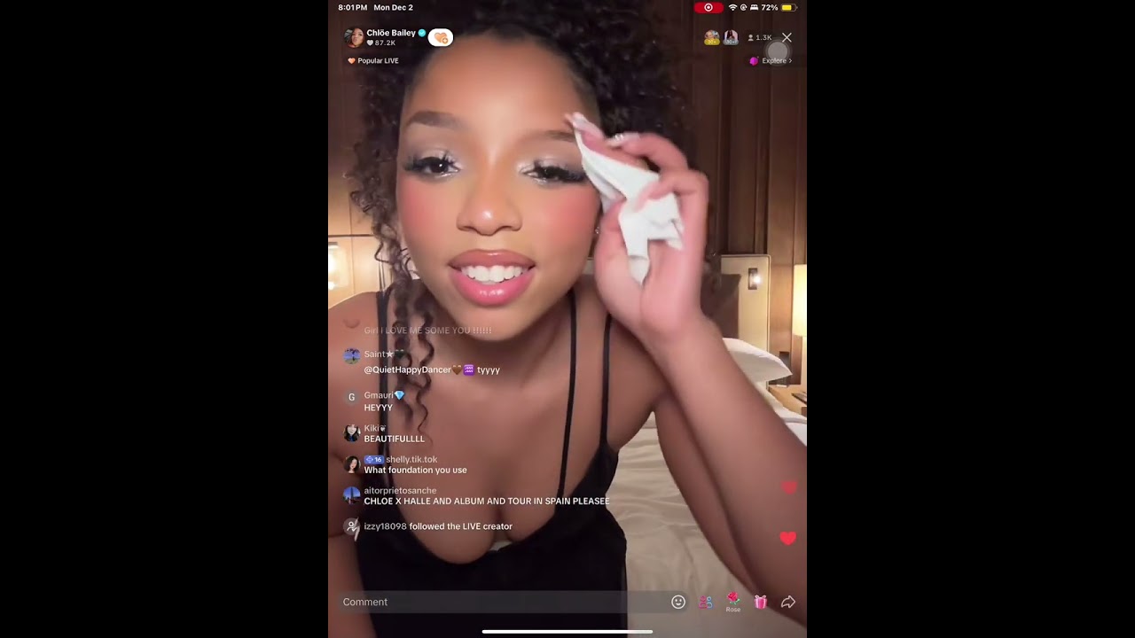 Chloe Bailey TikTok Live | 12.2.24 | cxhdailys
