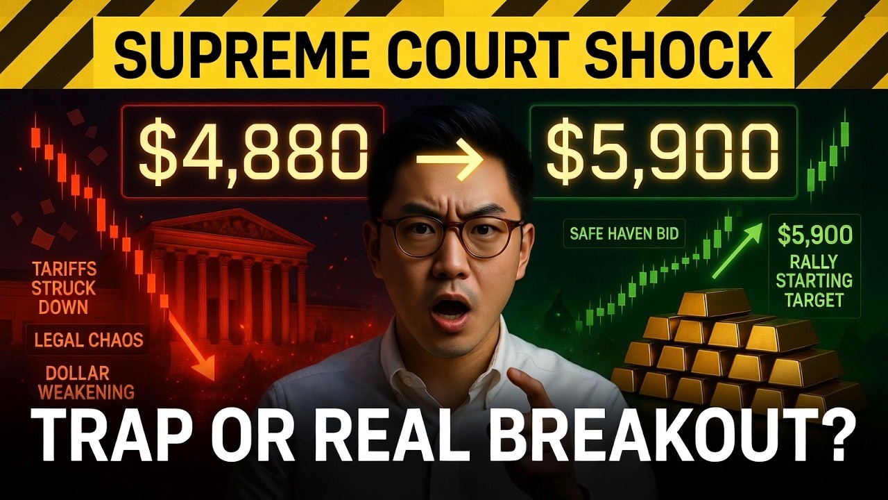 IT'S A TRAP? Supreme Court Crushes Tariffs as Gold Surges $110 (24-Hour Tension Build to $5,900 Run)
