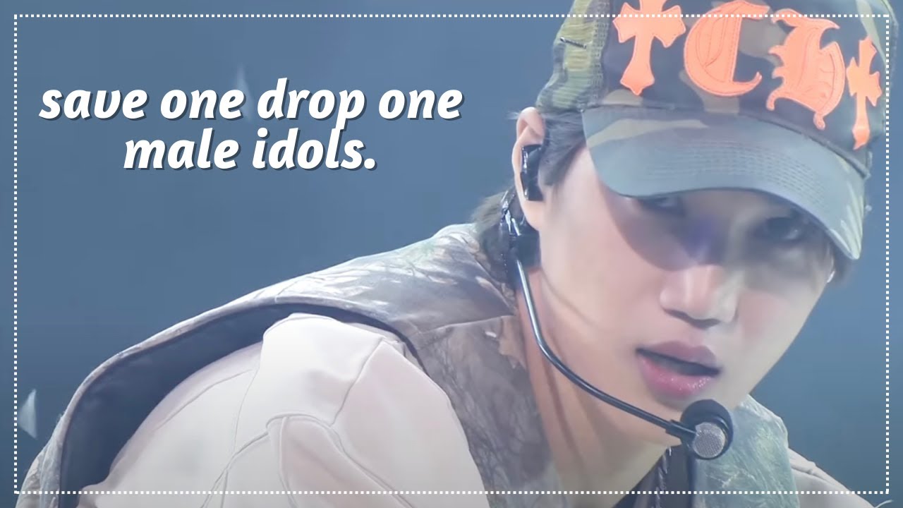 save one drop one game (kpop male idols edition!)