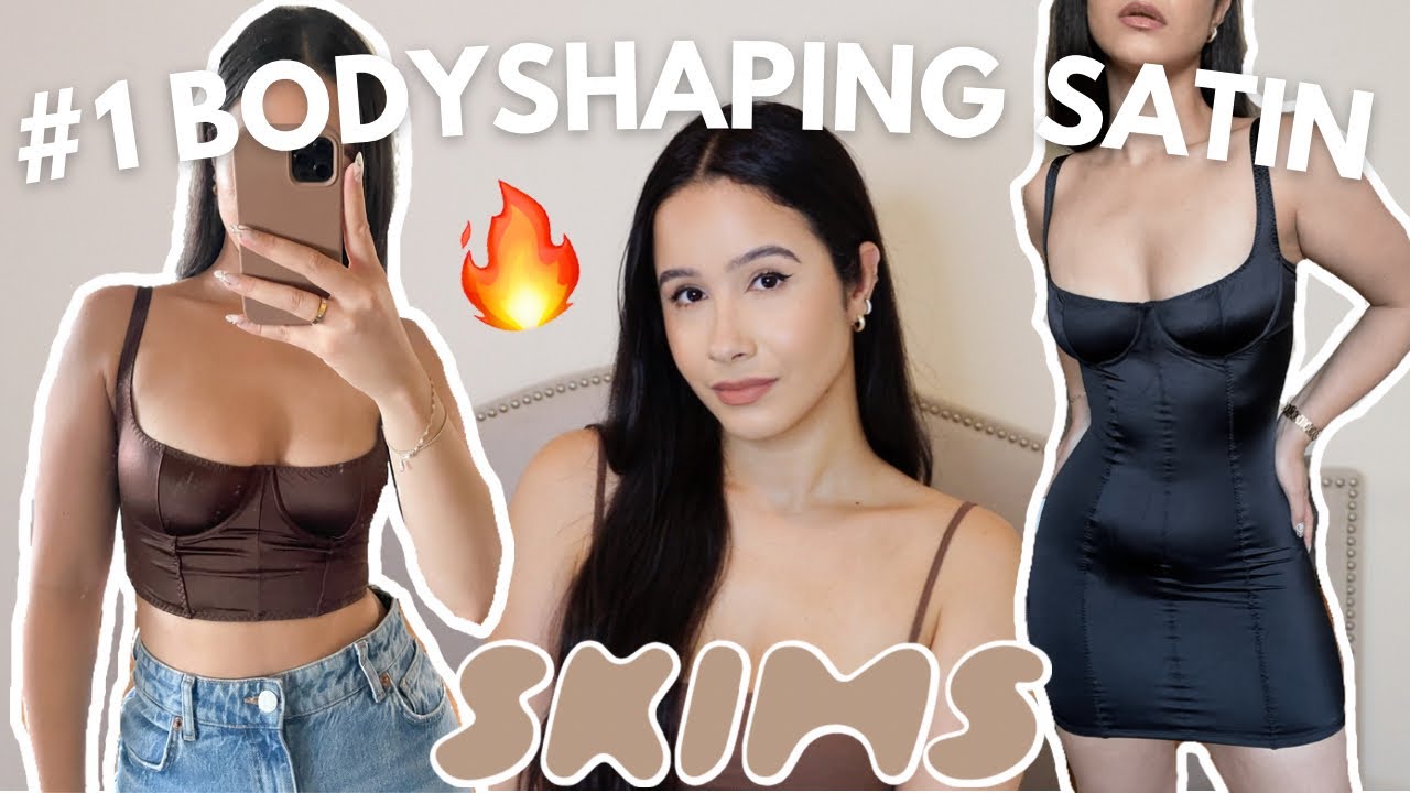 SKIMS STRETCH SATIN CONTOURS YOUR BODY | REVIEW