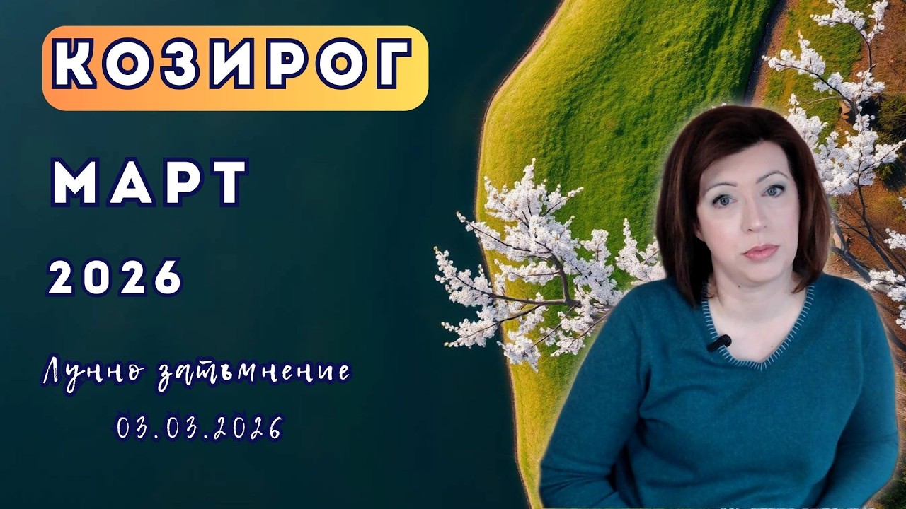 💥КОЗИРОГ💫 МАРТ 2026💫 Месечен хороскоп💫  Лунно затъмнение 3 март 2026 в Дева.