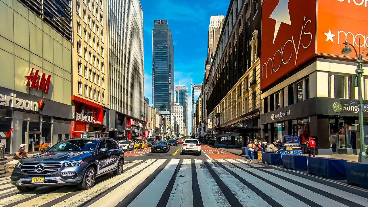 How to Drive Around Manhattan From Queens | New York City 4K