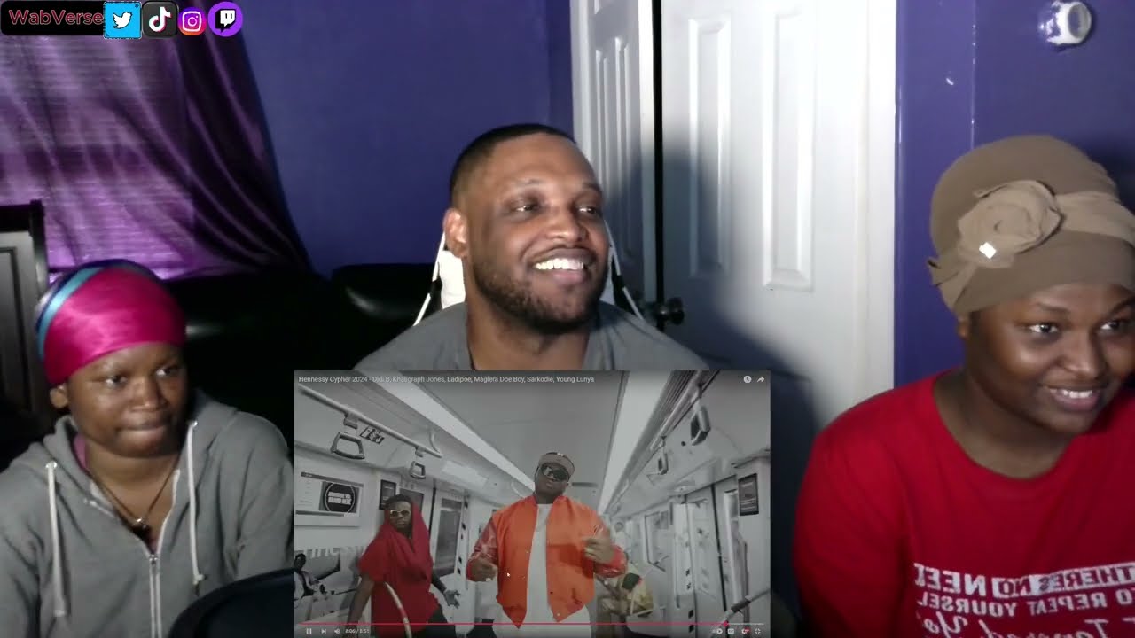 Nigerian siblings react Hennessy Cypher 2024 - Didi B, Khaligraph Jones, Ladipoe,Sarkodie, and more.