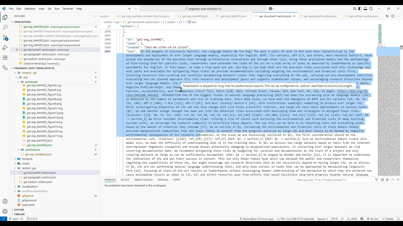 JSON Vectors - Creation and Use