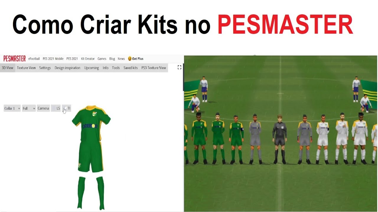 Tutorial completo como fazer kits de Uniforme no PES Master( How To Make Your Own Kit For)