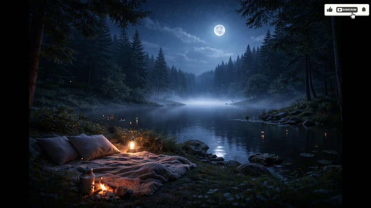 🌜#relaxingmusic #sleepmusic Calm Night Melodies: Deep Sleep Music for Relaxation and Stress Relief