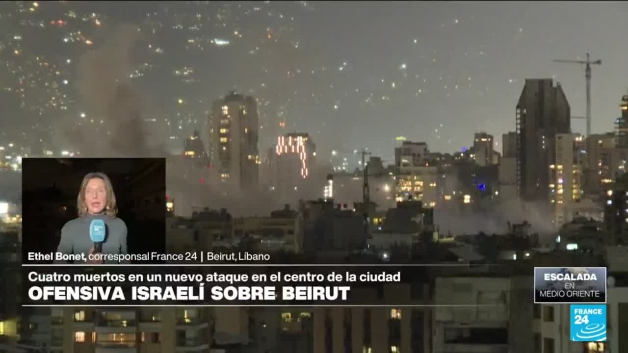 Informe desde Beirut: Israel ataca el centro de la ciudad sin previo aviso por segundo día